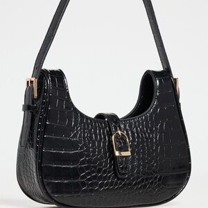 8 Other Reasons Crocodile Bag - Black